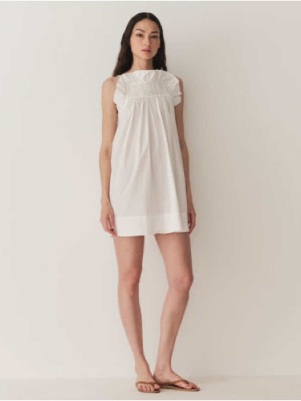 Doen White Smocked Dress